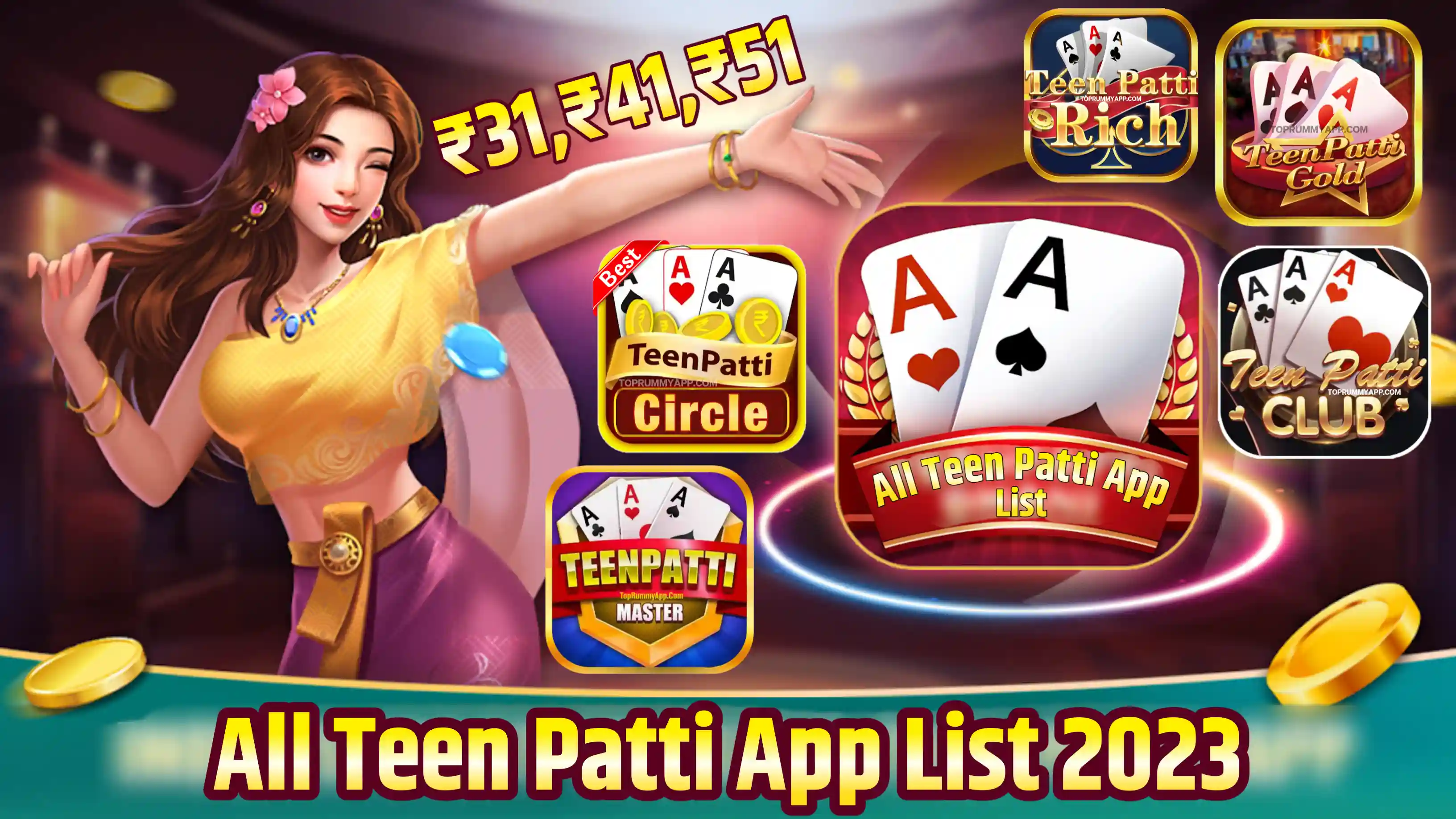 All Teen Patti App List 2023