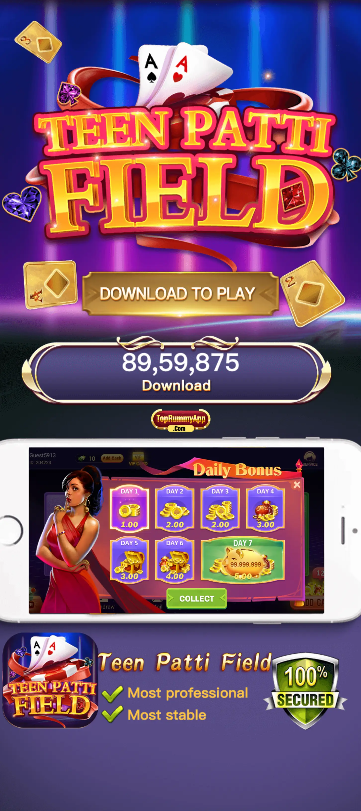 Teen Patti Field App Top Rummy App